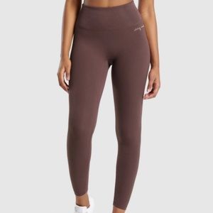 Whitney Simmons Rib Waist Leggings Chocolate M